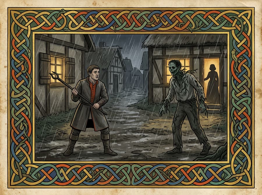 Greyfen, and the thing in the lane
